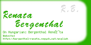 renata bergenthal business card